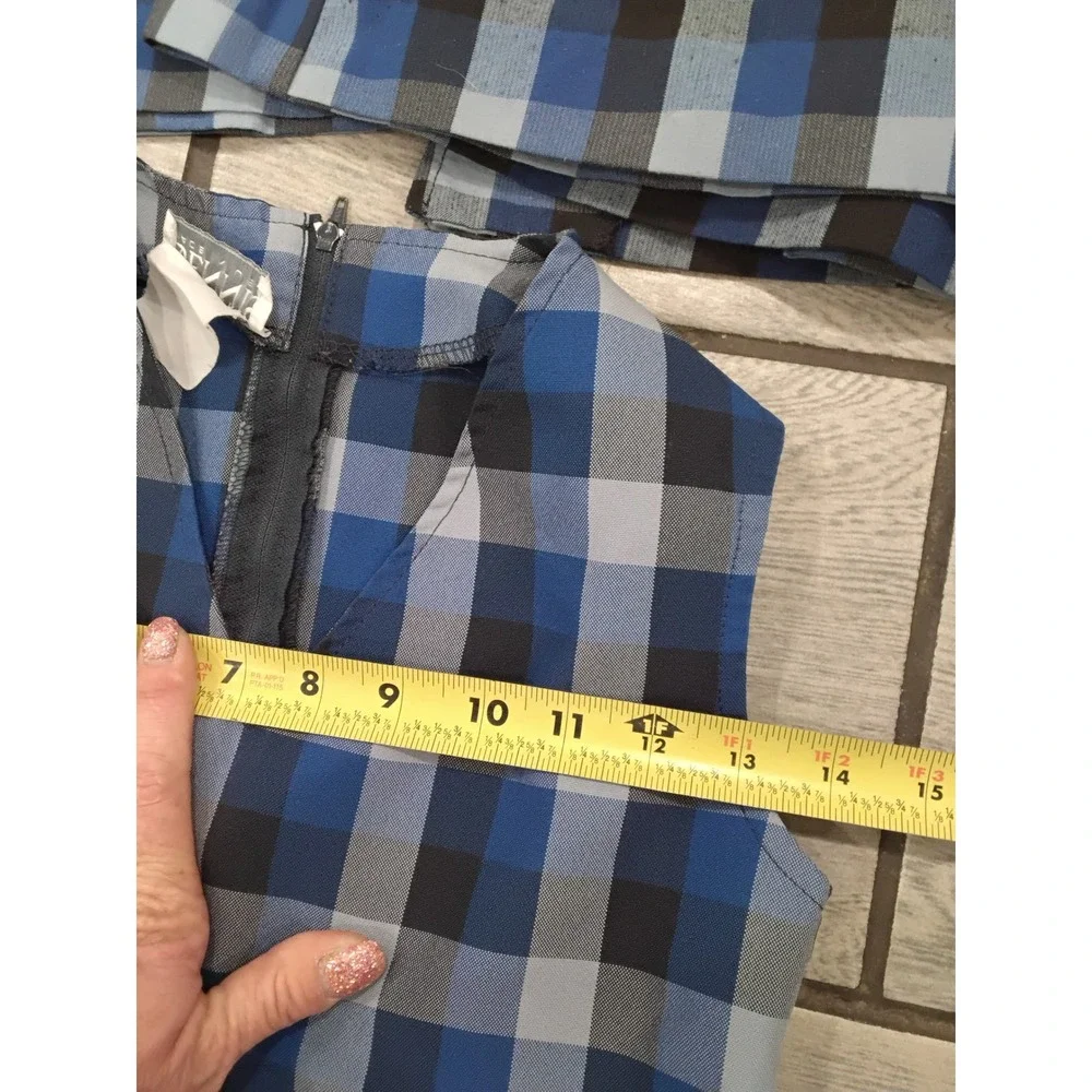 Dennis Uniform Blue Black Plaid School Uniform Set Jumper Dress & 2 Skorts J5 J7